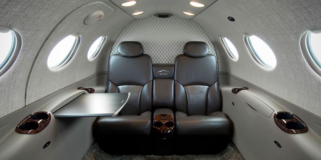 luxurious private jet interior with celebrity amenities