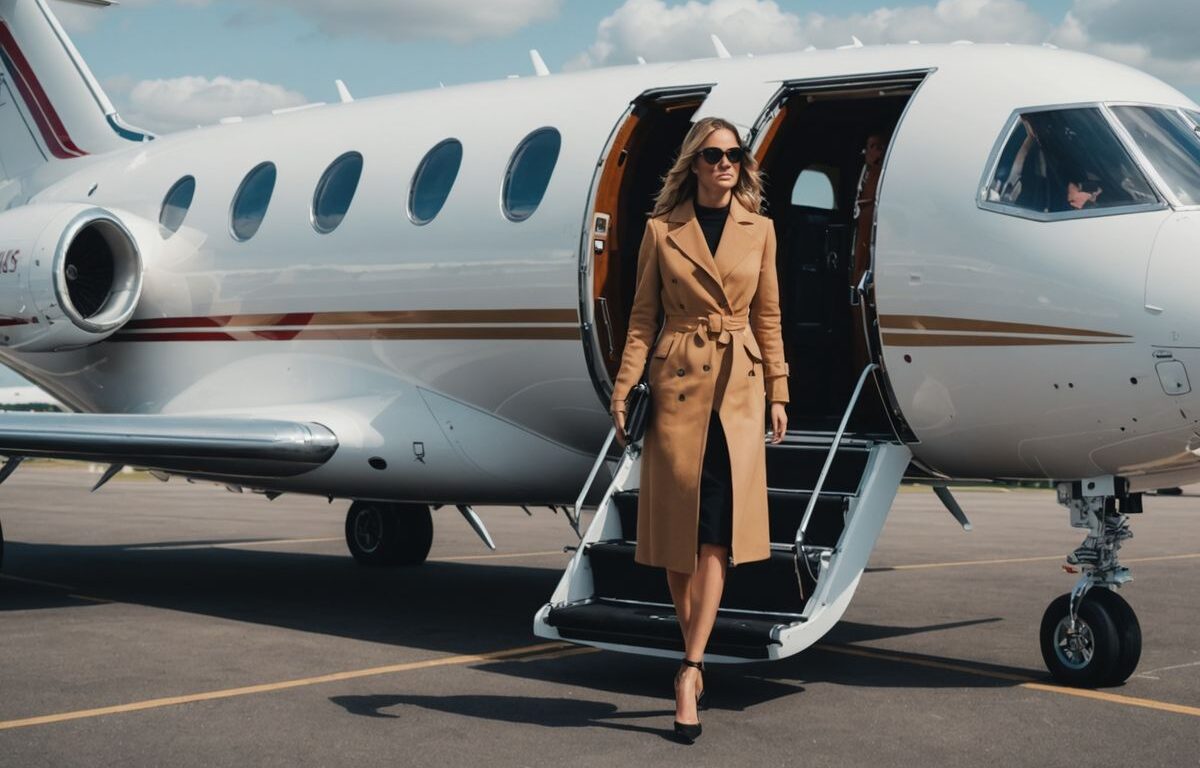 England's WAGs arrive on six private jets