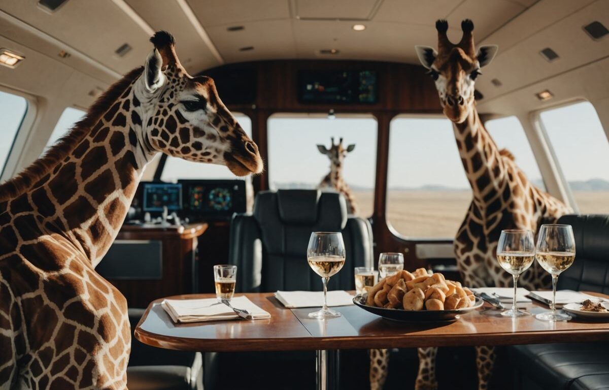 Kulture's birthday trip on private jet with giraffes