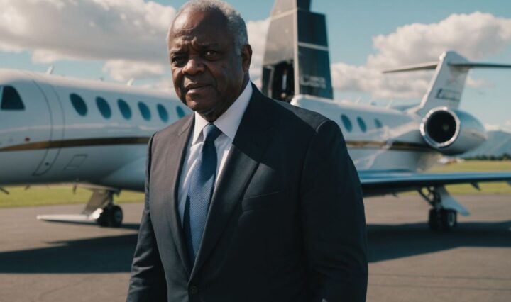 Justice Thomas boarding private jet in New Zealand