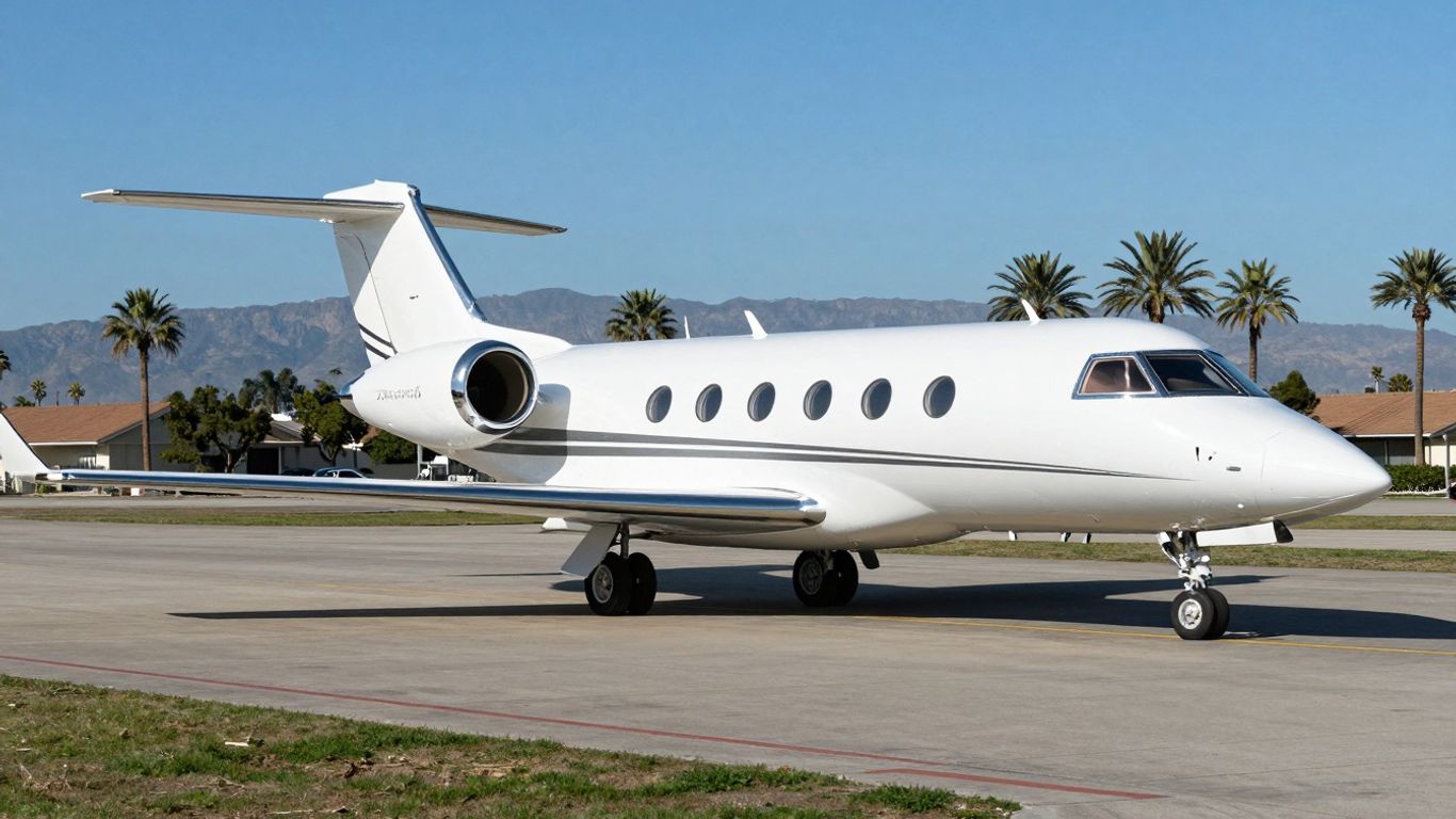 Private jet in Orange County