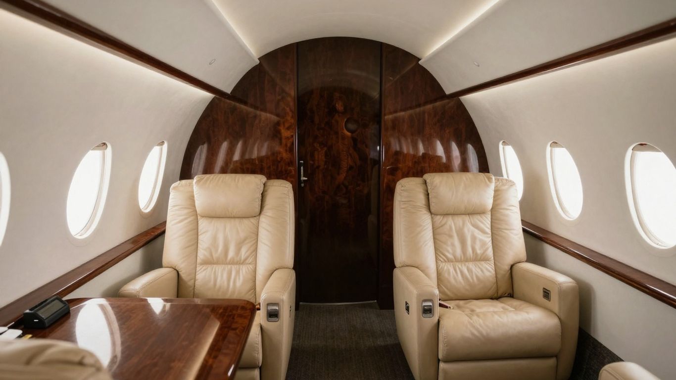 Inside Michael Jordan's luxurious private jet.